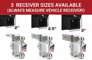 Product of Weigh Safe LTB8-2-KA 2 Inch Receiver Trailer Hitch Ball Mount 