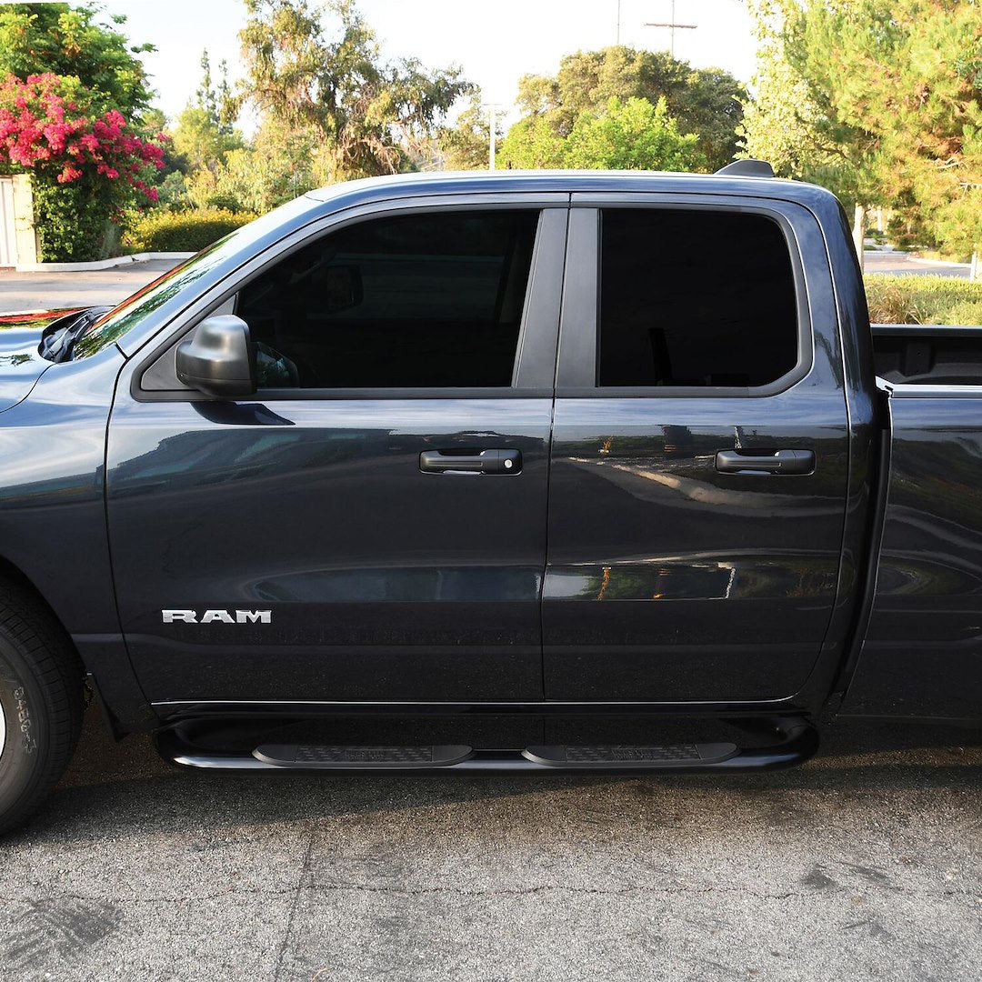 Product of Westin Automotive 21-4085 Platinum Nerf Bar With Surface Steps 
