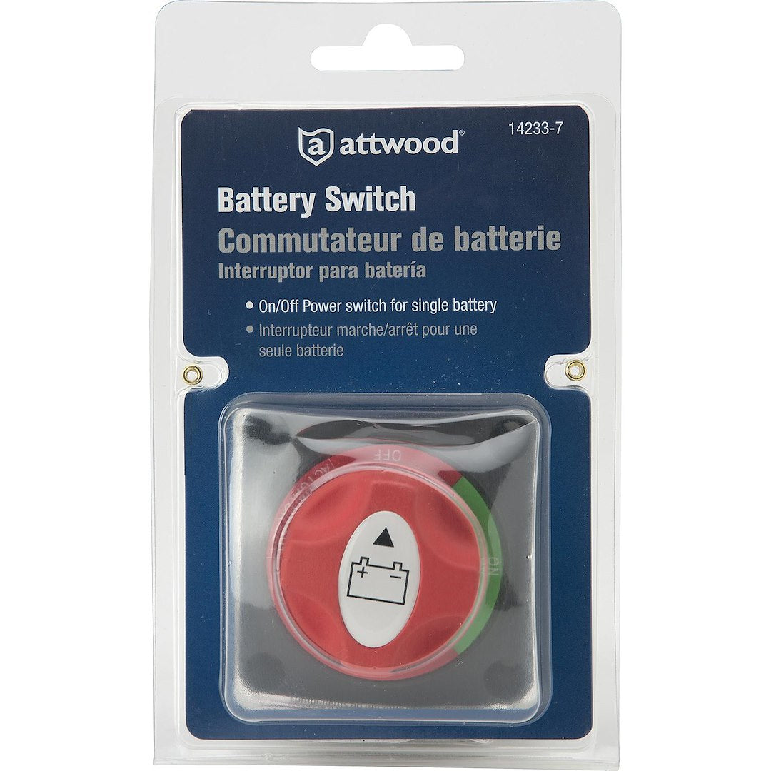 Attwood Marine 14233-7 Battery Disconnect Switch||14233-7_Switch,Battery,12-50vdc_O_Front_Pkg.Jpeg||95||a7j142337||934430