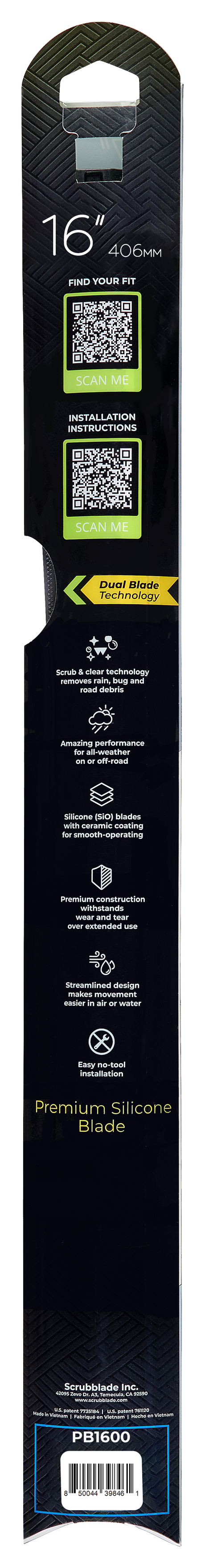 Product of Scrubblade Be1600 Windshield Wiper Blade