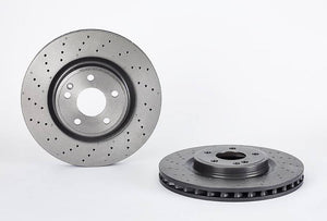 Product of Brembo 09B80751C02 Vented Cross Drilled 1 Piece Brake Rotor 