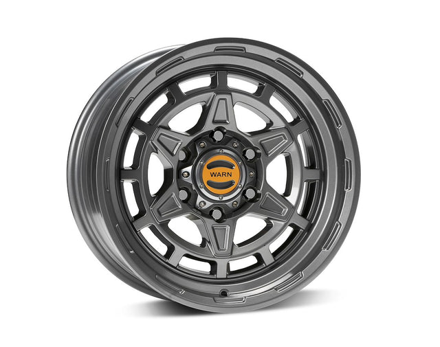 Product of Warn 17x8.5 Gray Wheel - 6x5.50 Bolt Pattern 