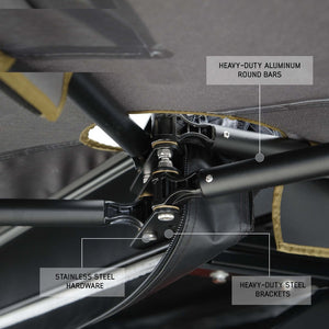Product of Overland Vehicle Systems 19689909 SUV/Pickup Overlanding Manual Awning , Gray Solid 