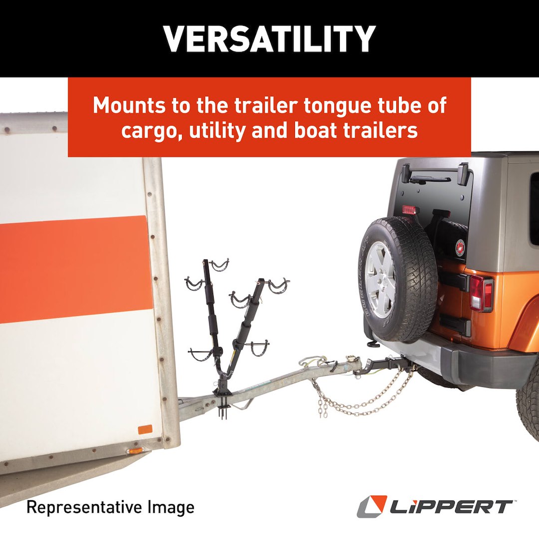 Lippert Components 731138 Bike Rack - Trailer Tongue Mount – PartsVia.com