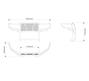 Black Horse Offroad Ru-Totu07-B Grille Guard||ru-Totu07-B_7.Jpeg||91||blkrutotu07b||1649192