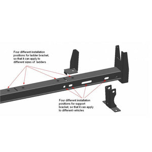 Product of Black Horse Offroad TR-NRG01 150 Pound No Aluminum Ladder Rack 