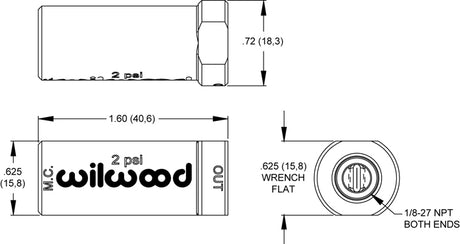 Wilwood Brakes 260-13783 Brake Residual Pressure Valve||260-13783_1.Jpg||86||w6426013783||1145402