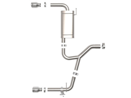 Product of Advanced FLOW Engineering 49-36349-P Mach Force XP Cat Back System Dual Exhaust System Kit 