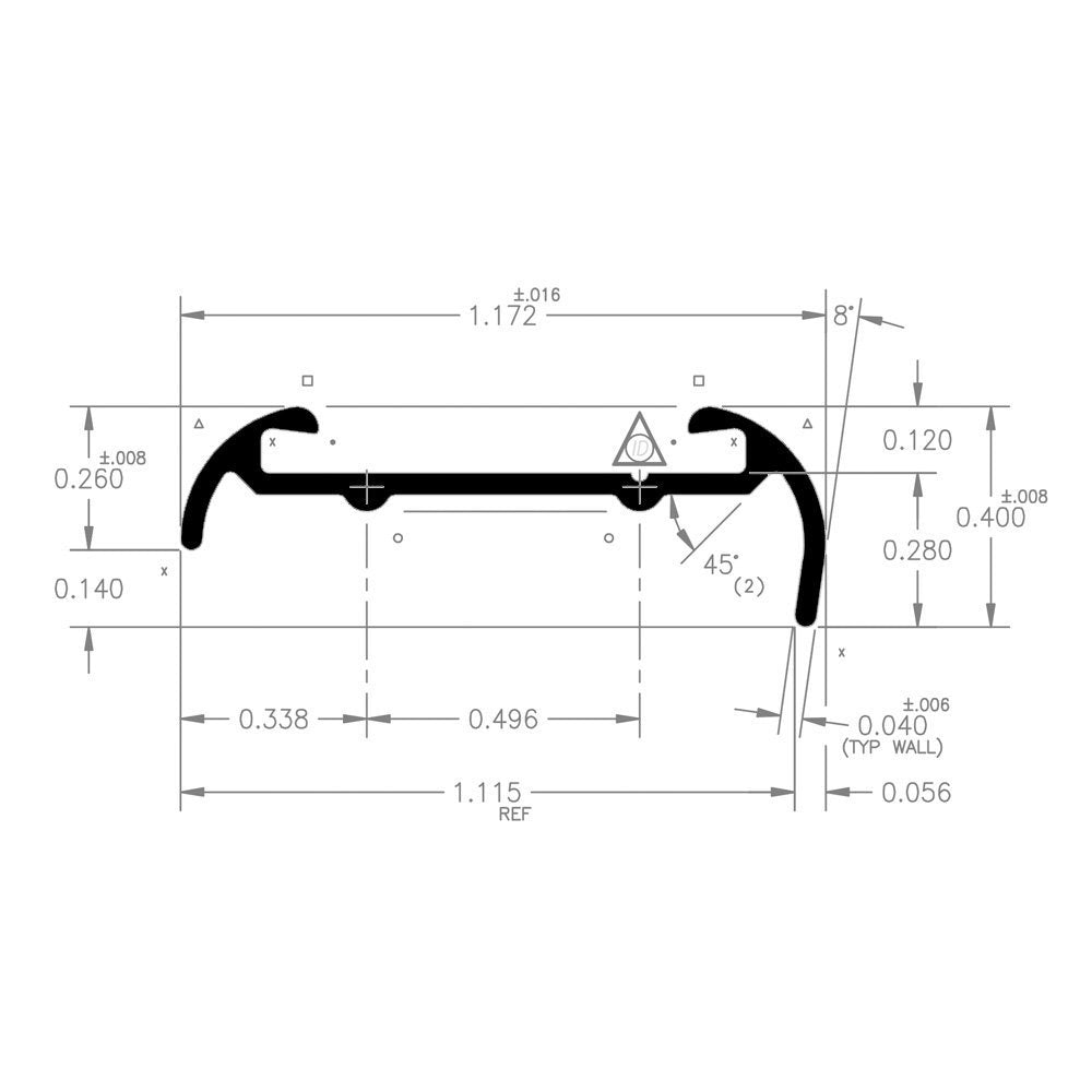 Ap Products 021-51603-8 Trim Molding||021-516_Mill_2.Jpg||87||a1w021516038||1766974
