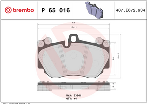 Brembo P65016 Brake Pad||p65016_3.Png||88||brmp65016||1684730