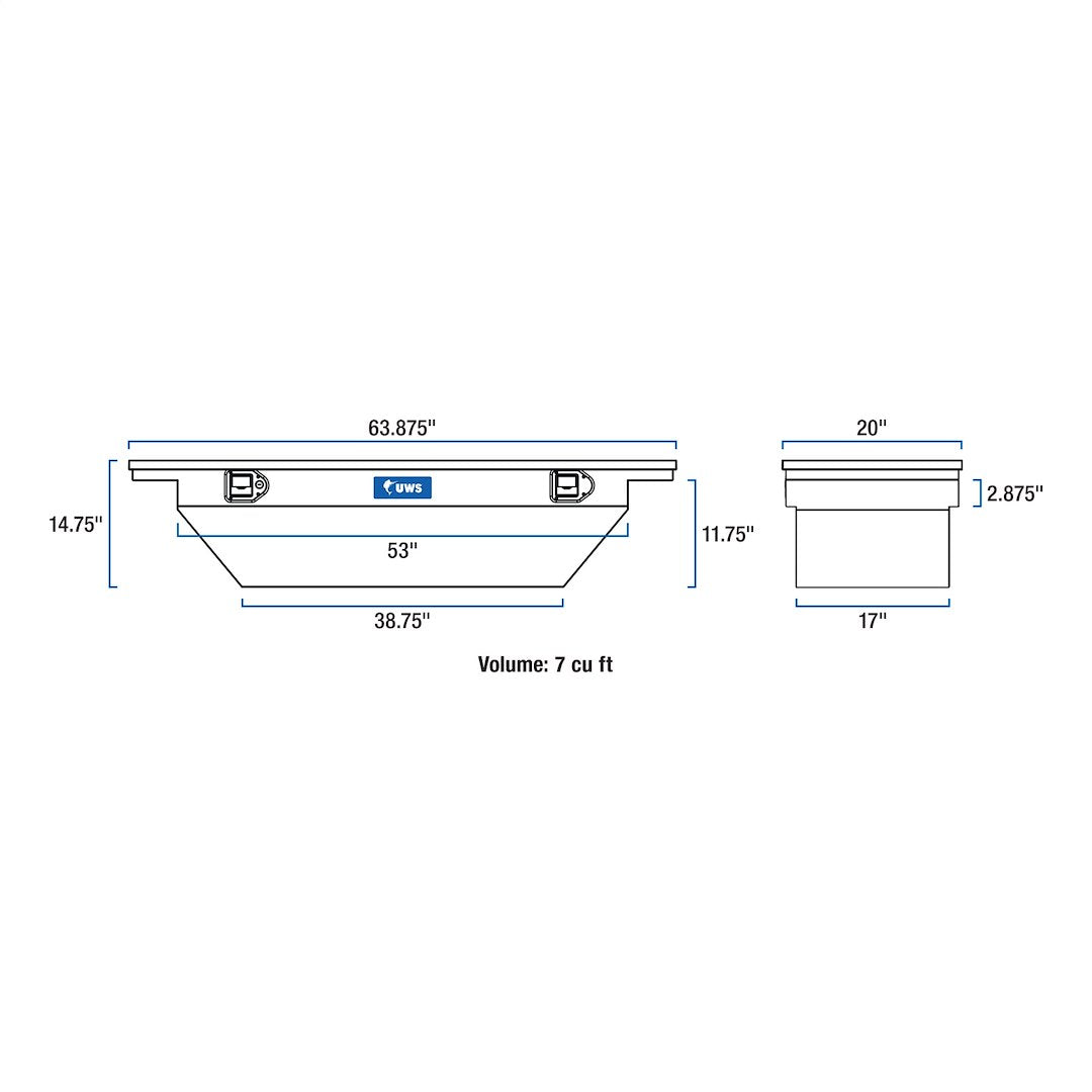 Product of UWS TBS-63-A-LP Low Profile Toolbox 