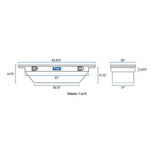 Product of UWS TBS-63-A-LP Low Profile Toolbox 