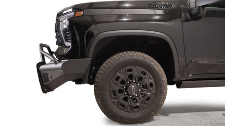 Product of Fab Fours CH24-Q6162-1 Black Steel Elite Steel Matte Powder Coated Bumper 