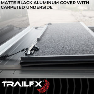 Product of TrailFX TFX Premium Flush Tri-Fold Hard Folding TFX3702 Tonneau Cover 