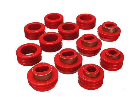 Product of Energy Suspension 3.4130R Red Polyurethane Body Mount Bushings 
