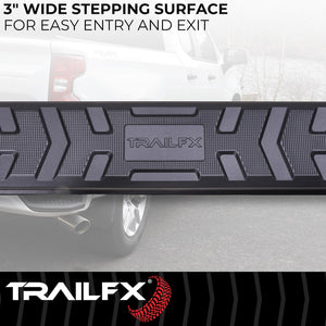Product of TrailFX AL4006B TrailFX A4 Series Nerf Bar With Surface Steps 
