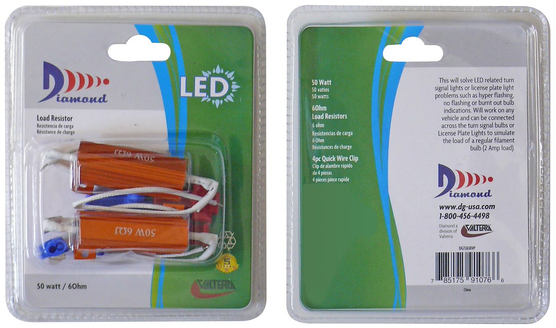 Valterra Dg72638vp Light Bulb Resistor||dg72638vp_1.Jpg||86||v46dg72638vp||1360146