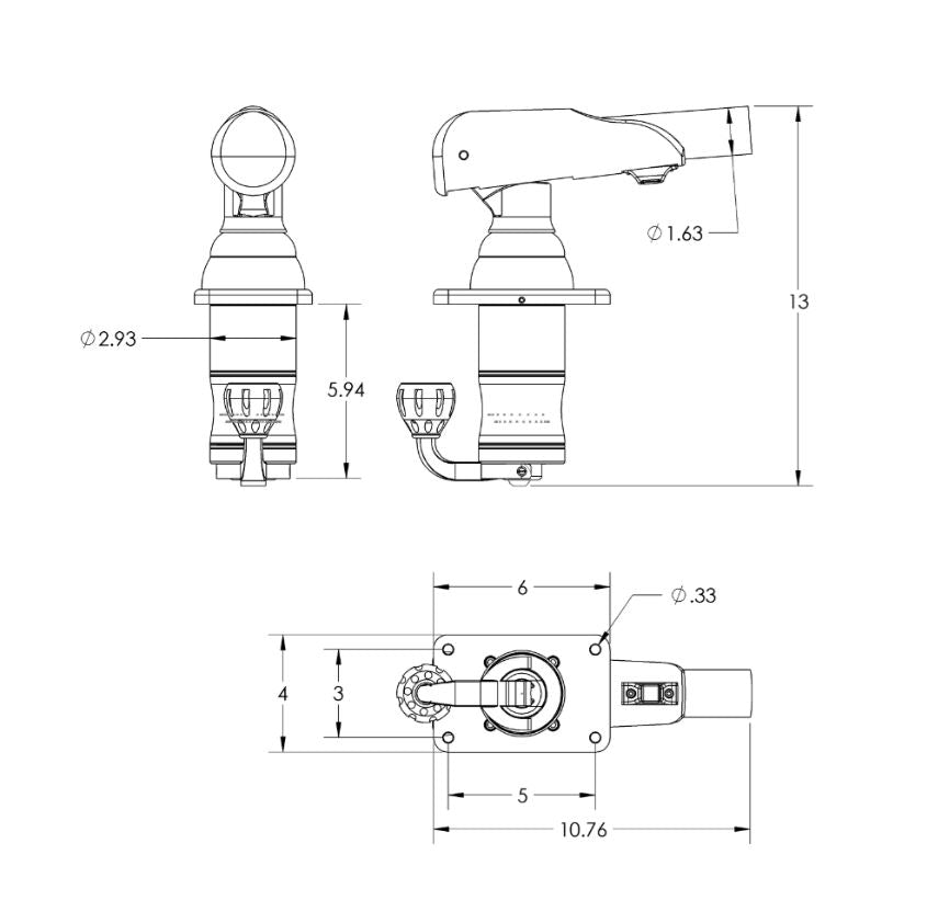 Taco Gs-300 Fishing Outrigger Mount||gs-300_8.Jpg||93||t9ags300||1745545