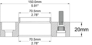 Product of Coyote Wheel Accessories 5450-5450h-Aa705-14 Wheel Adapters
