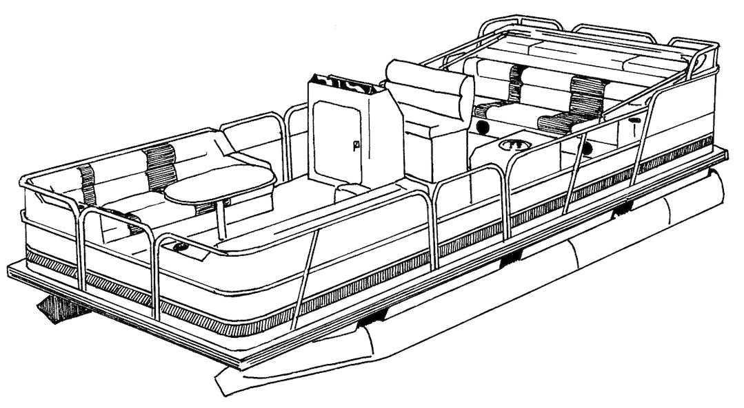 Carver 77518p-10 Boat Cover||fed_Pontoon_Lineart.Jpg||86||c4v77518p10||1292420