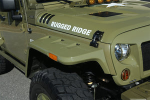 Product of Rugged Ridge 11640.25 Pocket Style/ Exposed Fasteners Black Fender Flare - Set Of 4 