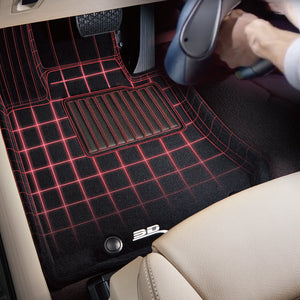 Product of 3D Mats KAGU L1FR10704709 Black Thermoplastic Rubber Of Carbon Fiber Texture Floor Liner 