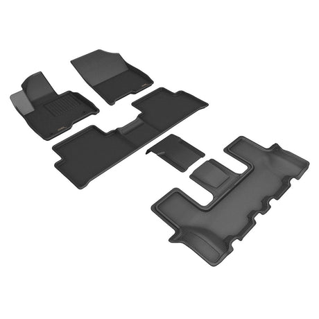 Product of 3D Mats KAGU L1KA07401509 Black Thermoplastic Rubber Of Carbon Fiber Texture Floor Liner 