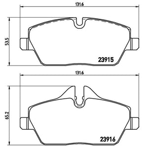 Product of Brembo P06034 Brake Pad - Set Of 4 