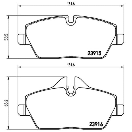 Product of Brembo P06034 Brake Pad - Set Of 4 