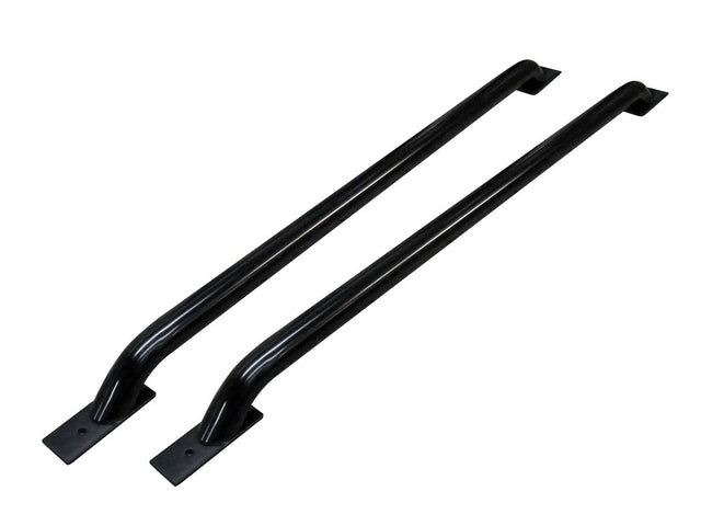 Product of Go Rhino 8128B Black Powder Coated Round Tube Bed Side Rail 