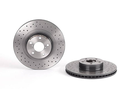 Product of Brembo 0990771XC02 Xtra Vented Cross Drilled 1 Piece Brake Rotor 