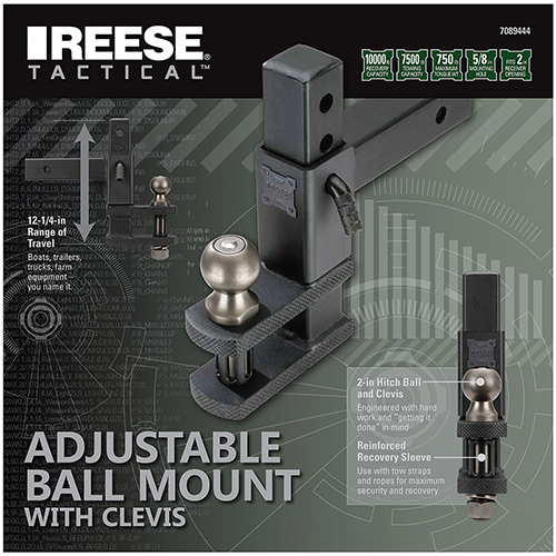 Product of Reese 7089444 Receiver Trailer Hitch Ball Mount 