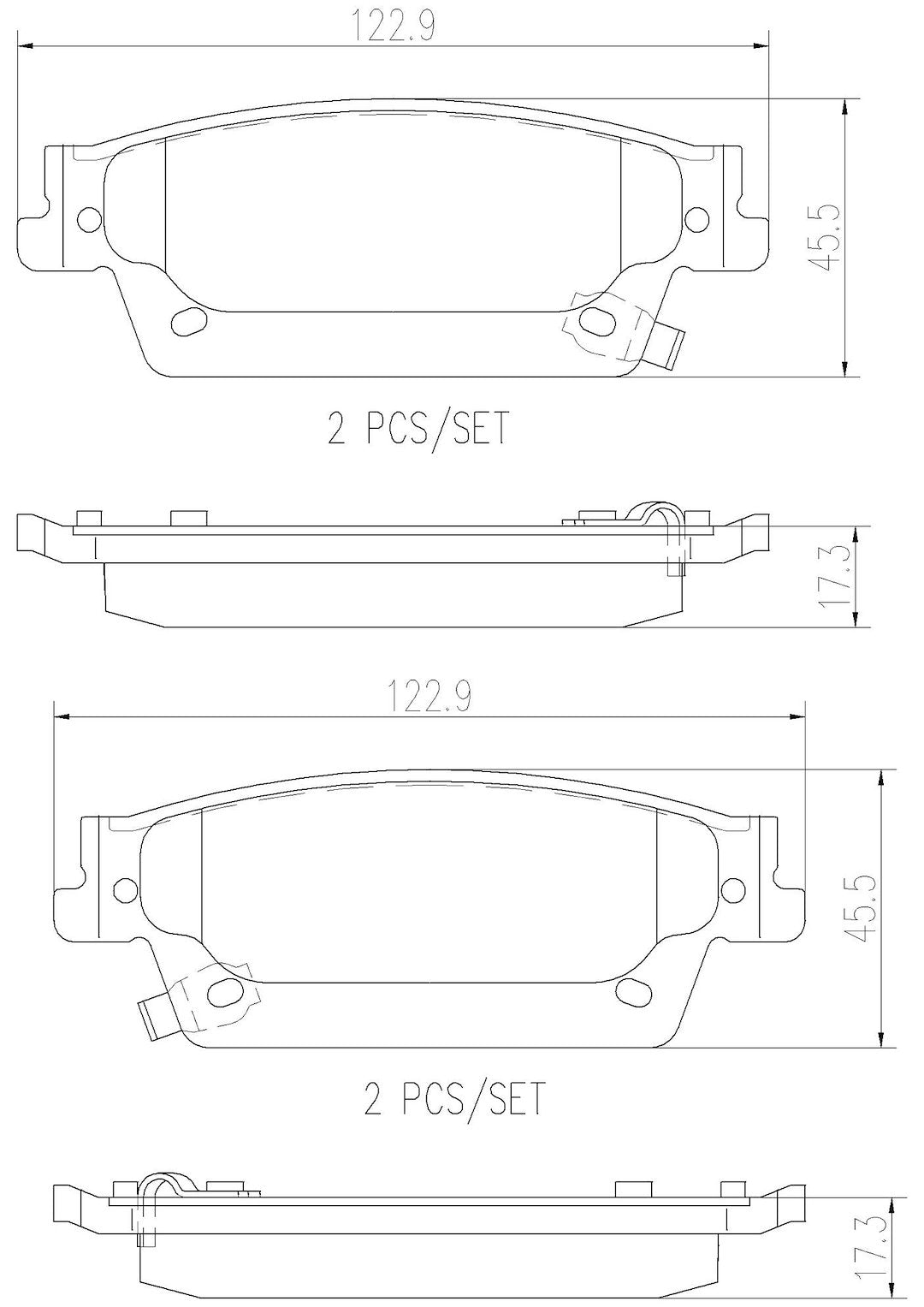 Product of Brembo P09020N Brake Pad - Set Of 4 