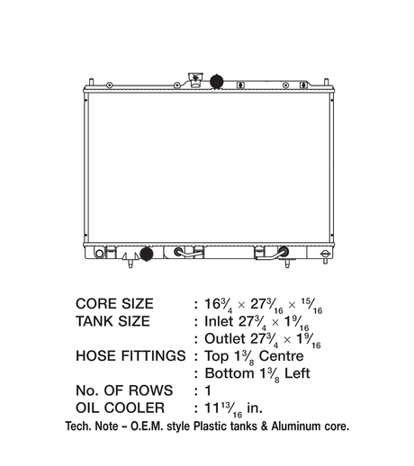 Csf 3130 Radiator||||86||csf3130||2012019