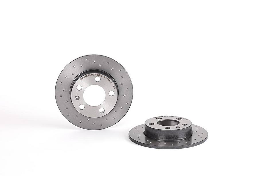 Product of Brembo 0871651XC02 Xtra Solid Cross Drilled 1 Piece Brake Rotor 