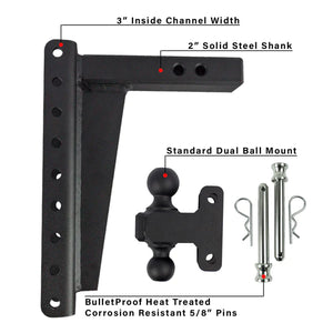 Product of Bulletproof Hitches HD2012 2 Inch Receiver Trailer Hitch Ball Mount 