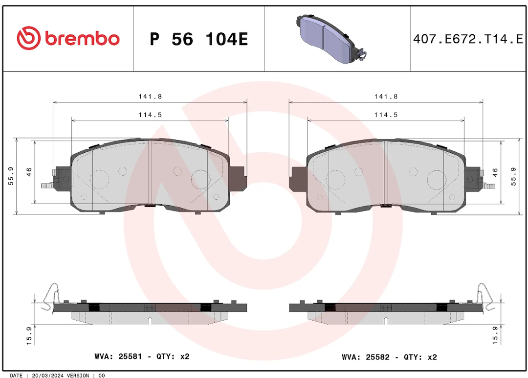 Brembo P56104 Brake Pad||p56104_3.Png||88||brmp56104||1684722