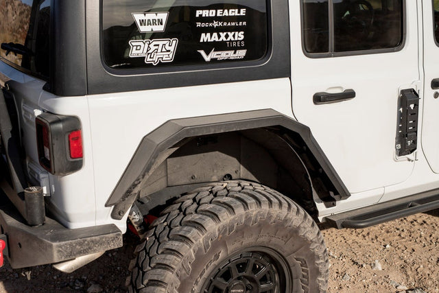 Product of Body Armor JL-6103 Non-Exposed Fasteners Black Fender Flare - Set Of 2 