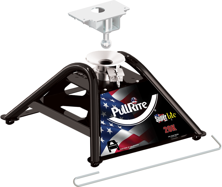 Product of PullRite 2400 Fixed 20000 Pound 2-Way Fifth Wheel Trailer Hitch 