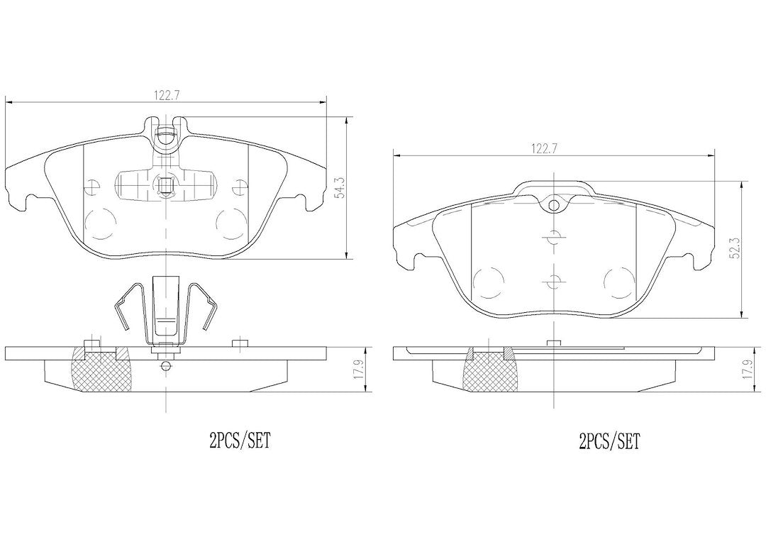 Product of Brembo P50104N Brake Pad - Set Of 4 