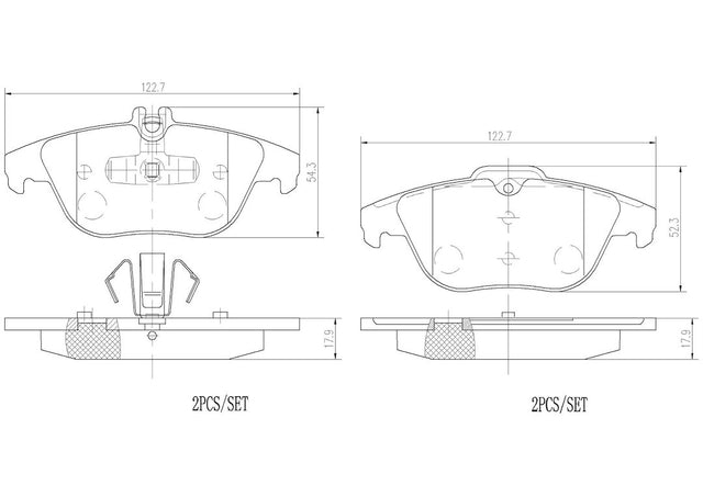 Product of Brembo P50104N Brake Pad - Set Of 4 