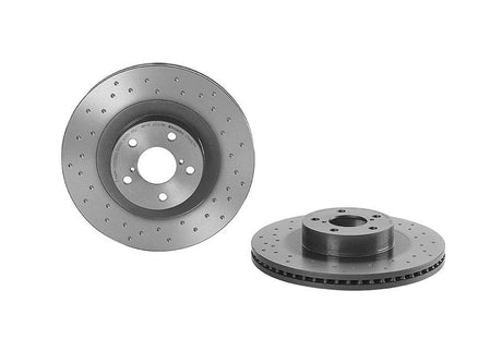Product of Brembo 09A9211XC02 Xtra Vented Cross Drilled 1 Piece Brake Rotor 