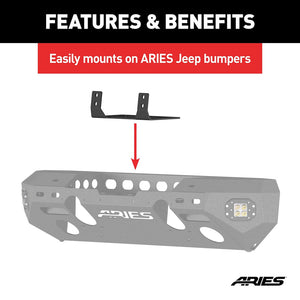 Product of Aries 15600FB Winch Mount for 