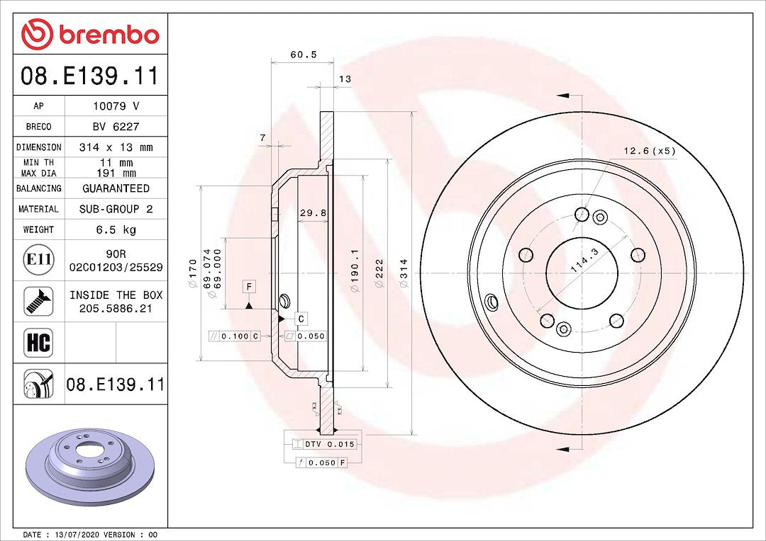 Brembo 08e13911c02 Brake Rotor||08e13911c02_4.Jpg||89||brm08e13911||1684191