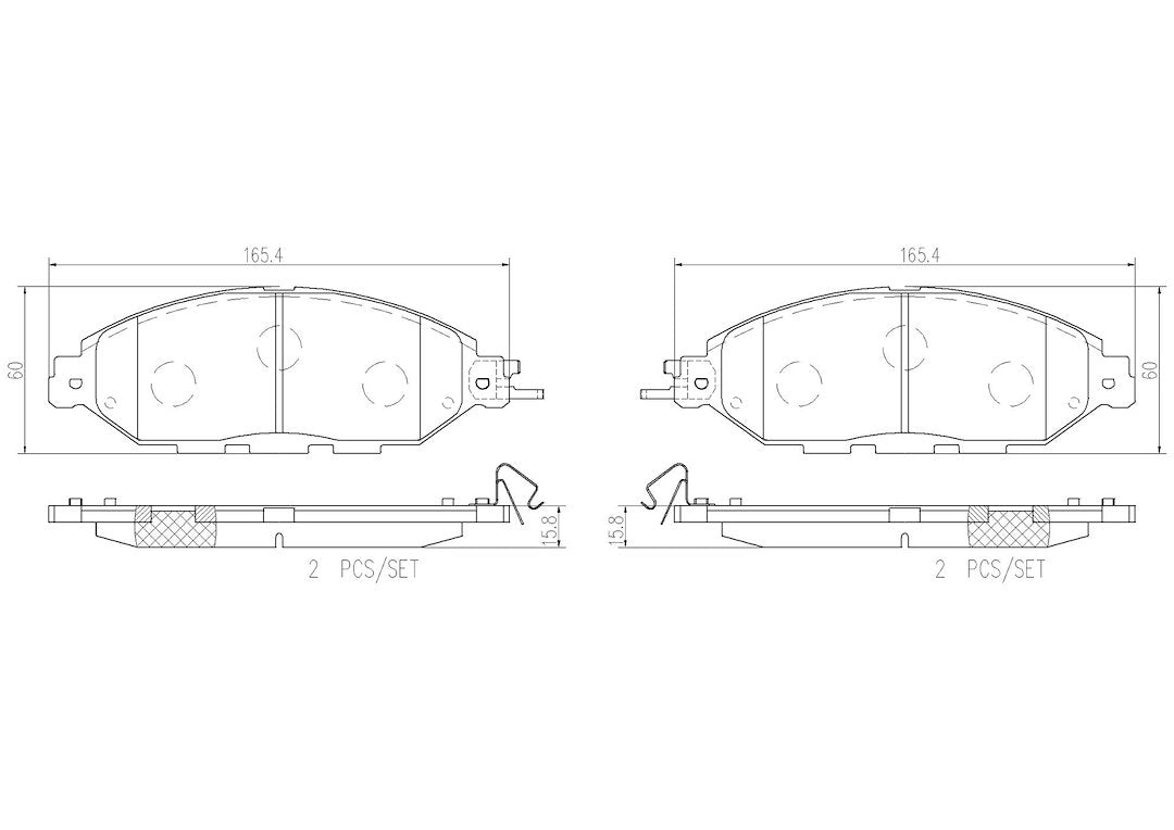 Product of Brembo P56107N Brake Pad - Set Of 4 