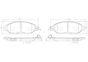 Product of Brembo P56107N Brake Pad - Set Of 4 