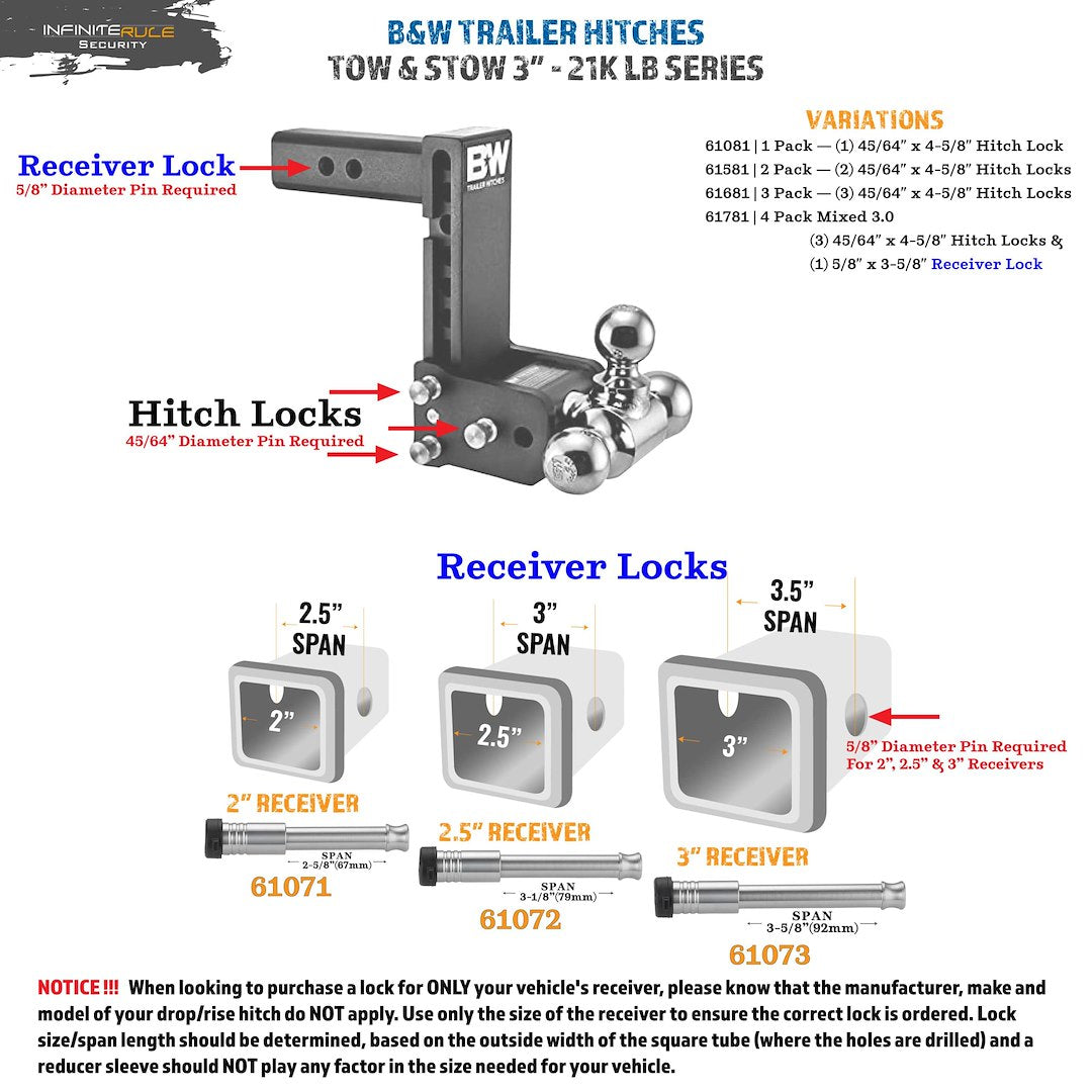 Infiniterule 61781-S Trailer Hitch Pin||61781-S_2.Jpg||87||inf61781s||2254524