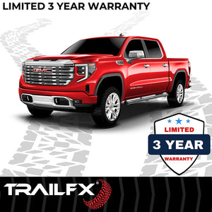 Product of TrailFX A7003B TFX 5" Oval Straight Side Bars Nerf Bar With Surface Steps 