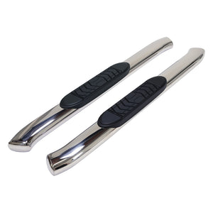 Product of TrailFX A7072S TFX 5" Oval Bent Side Bars Nerf Bar With Surface Steps 