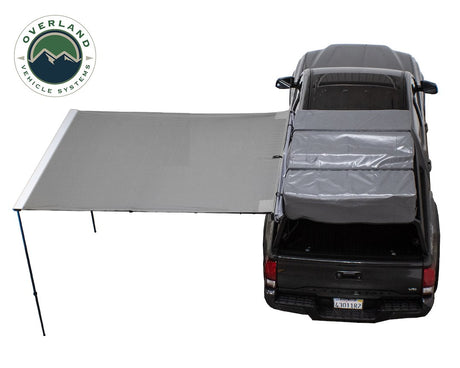 Product of Overland Vehicle Systems 18059909 SUV/Pickup Overlanding Manual Awning , Black Solid 